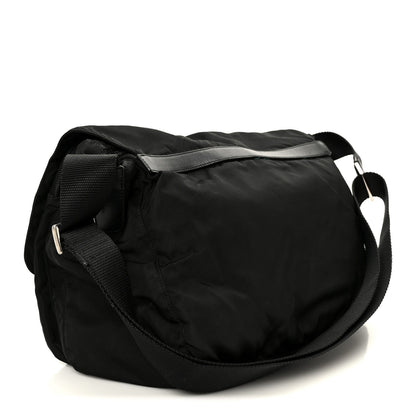 Nylon Shoulder Bag - Black