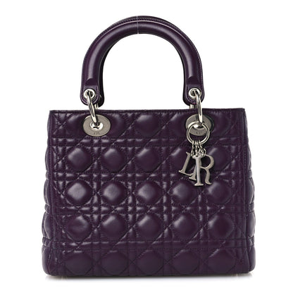 Medium Lambskin Handbag - Purple