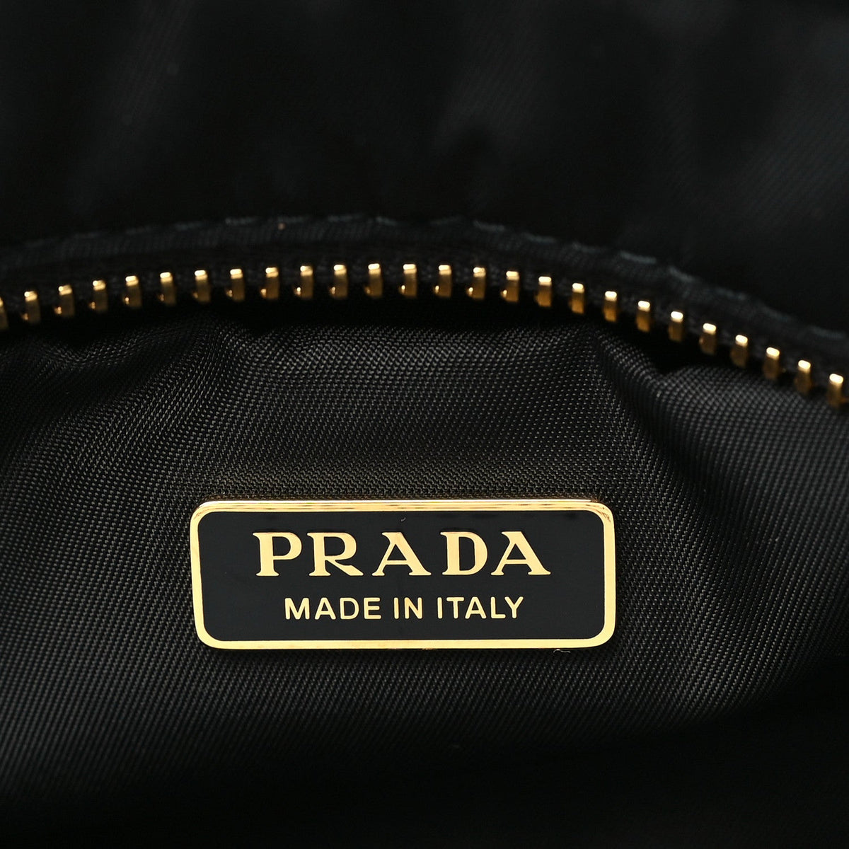 Medium Nylon Shoulder Bag - Black