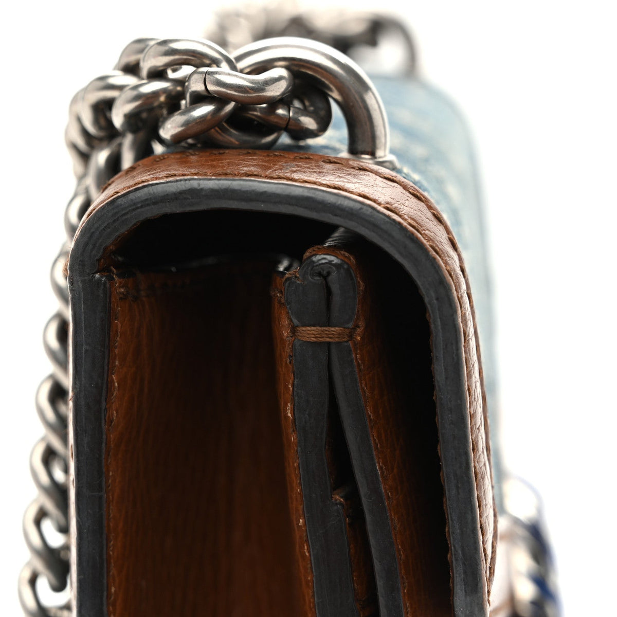 Mini Calfskin Shoulder Bag - Blue