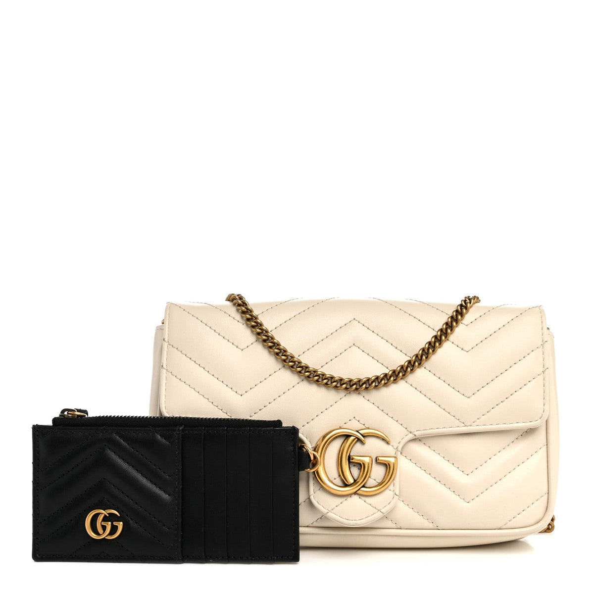 Mini Calfskin Shoulder Bag - White