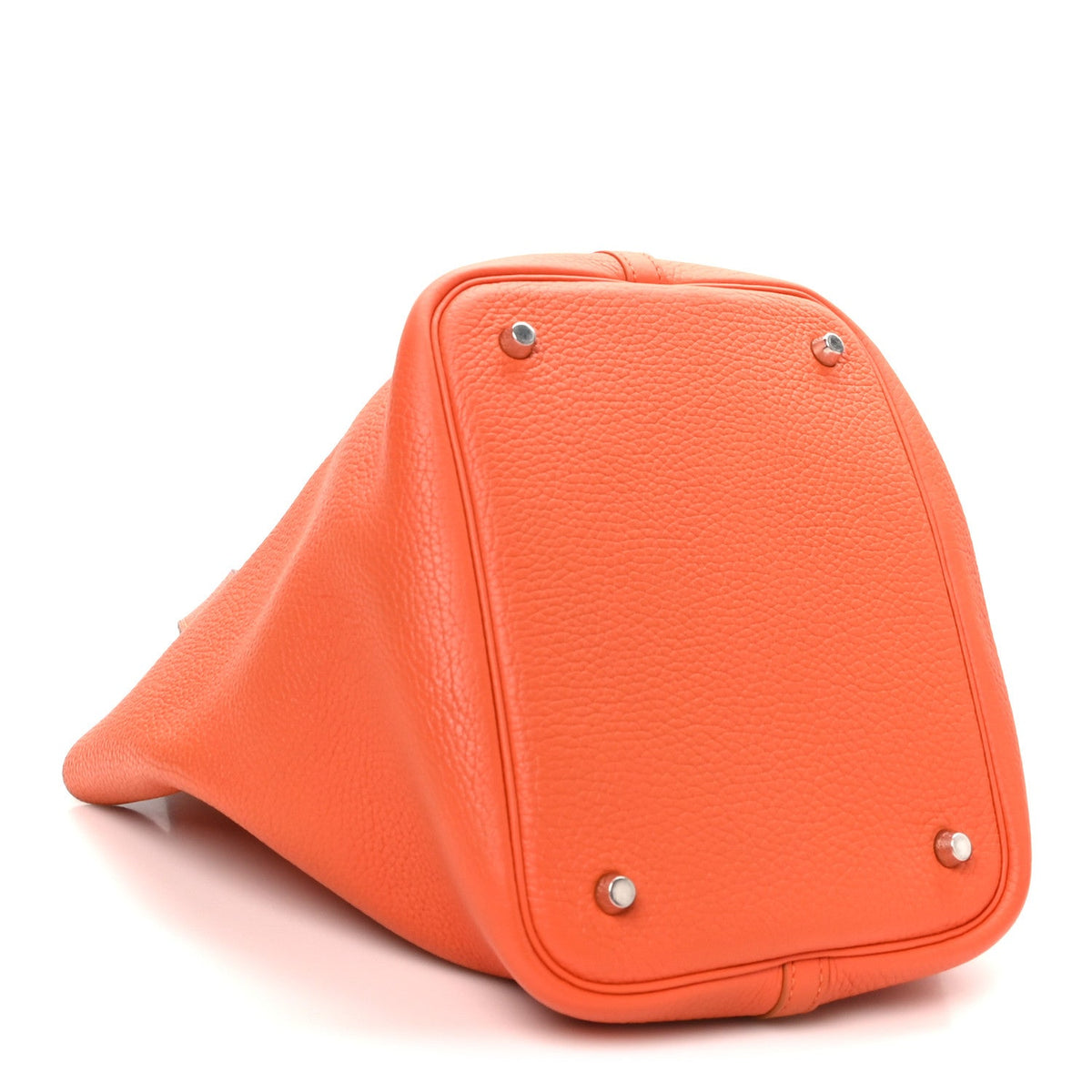 Taurillon Clemence Picotin Lock Mm Orang Handbag