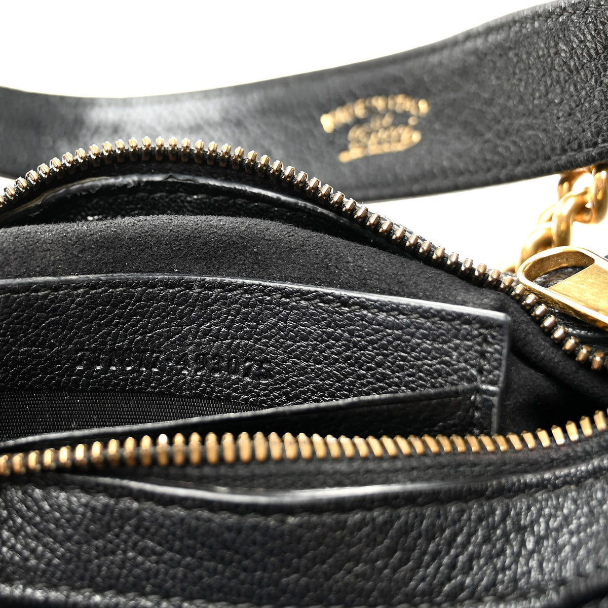 Small Goatskin Shoulder Bag - Black
