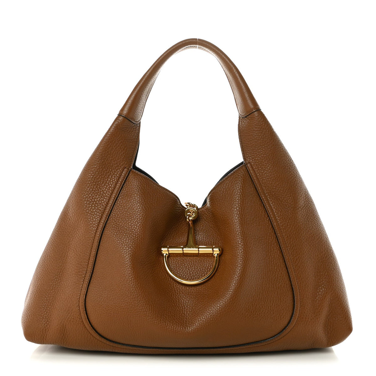 Maxi Calfskin Shoulder Bag - Brown