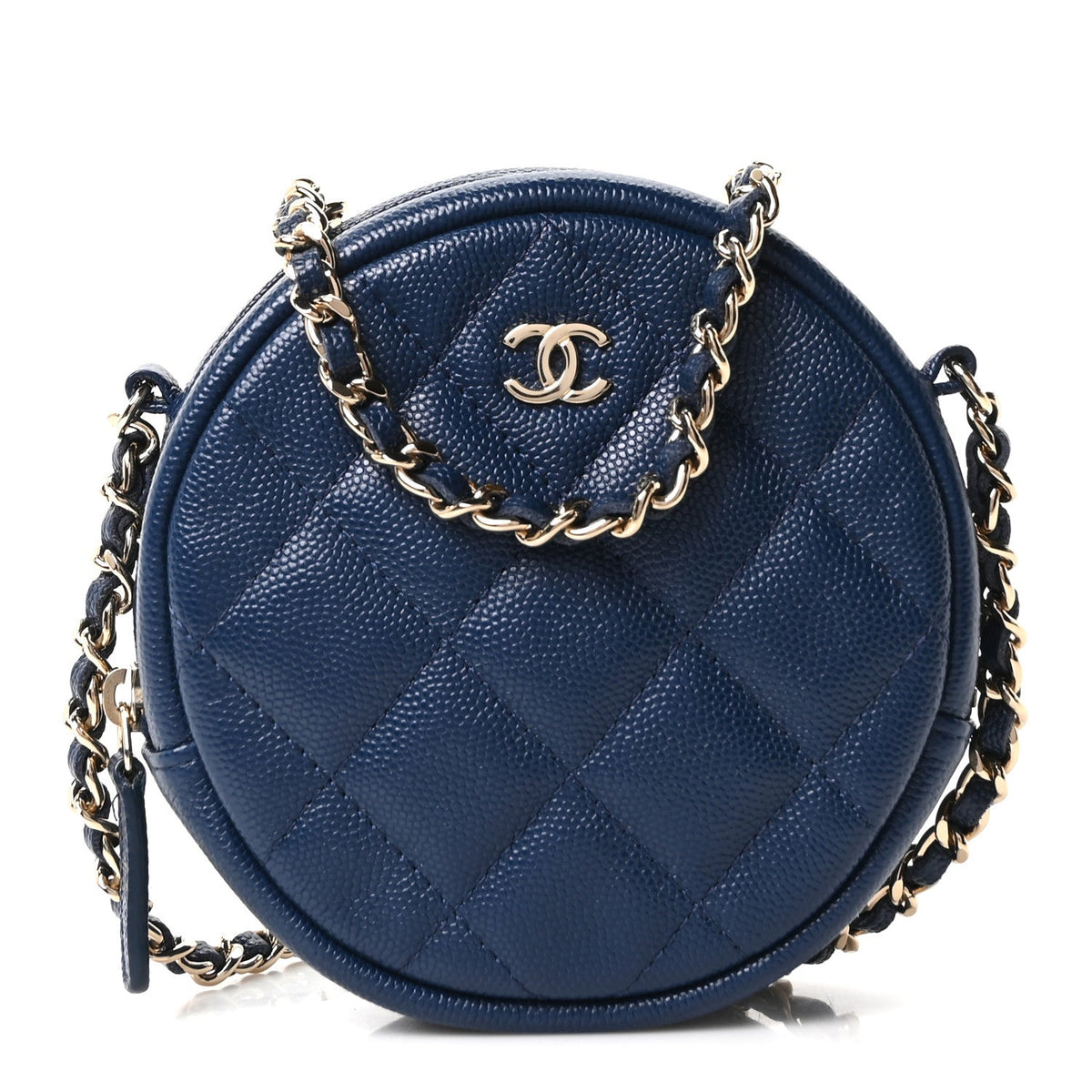 Quilted Caviar Clutch Bag