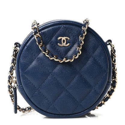 Quilted Caviar Clutch Bag