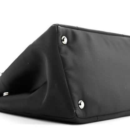 Nylon Nappa Tote Bag - Black