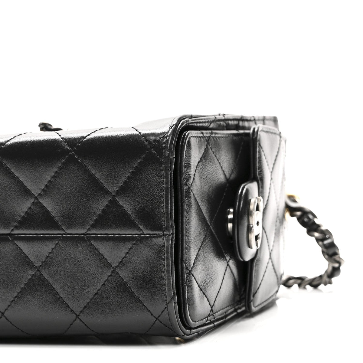 Mini Quilted Handbag - Black