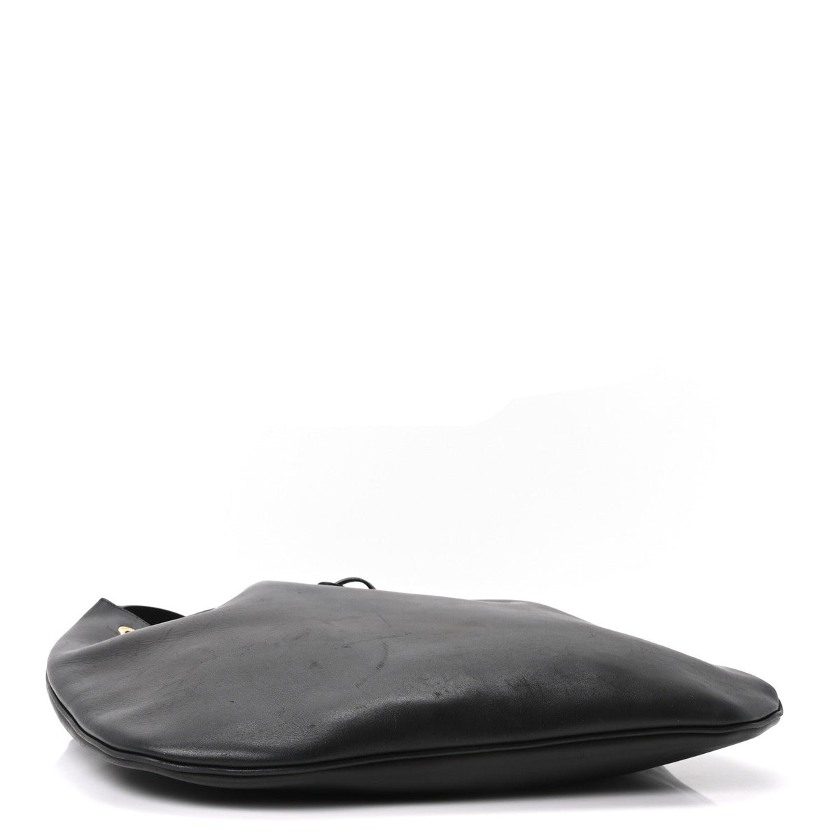 Large Calfskin Hobo Bag - Black