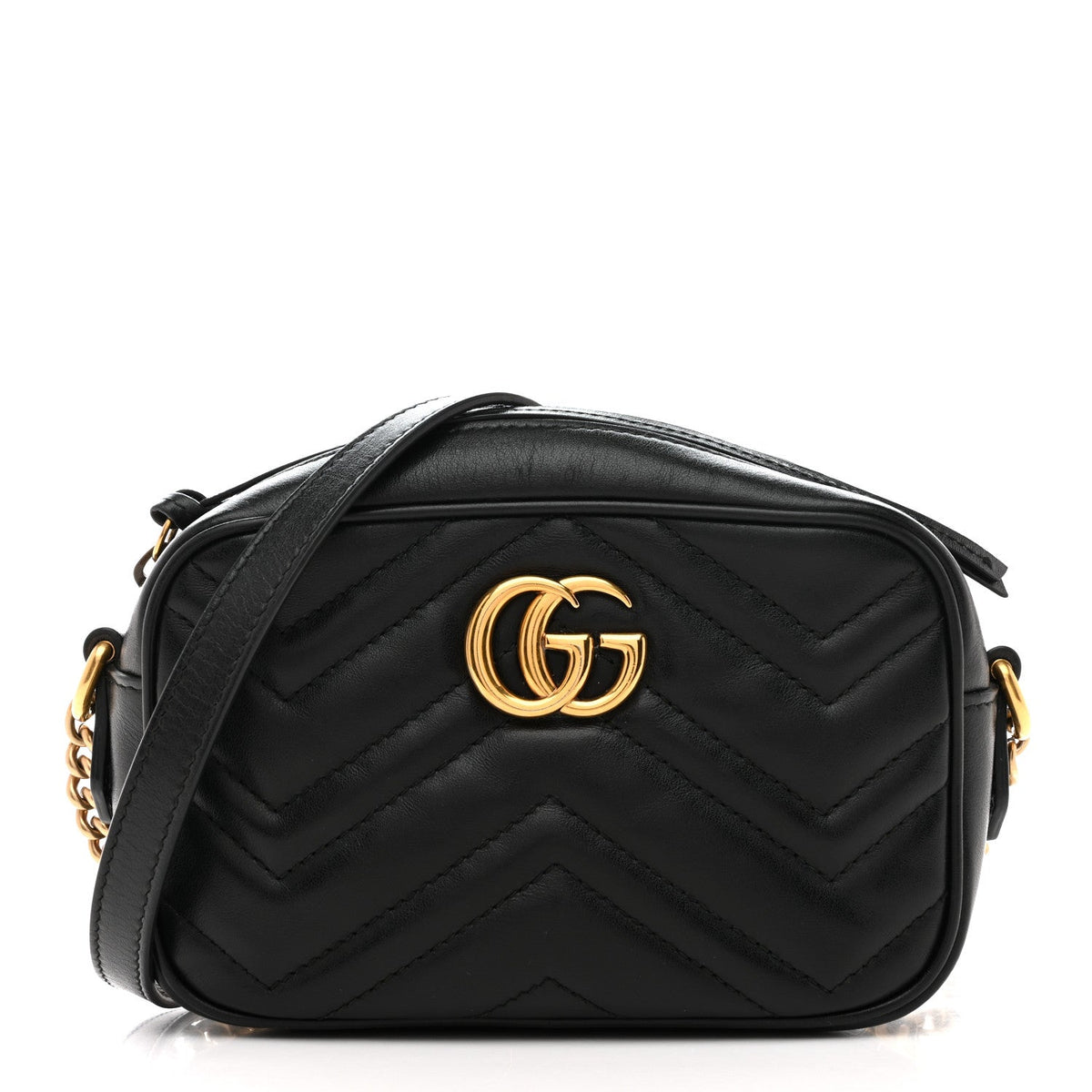 Mini Calfskin Shoulder Bag - Black