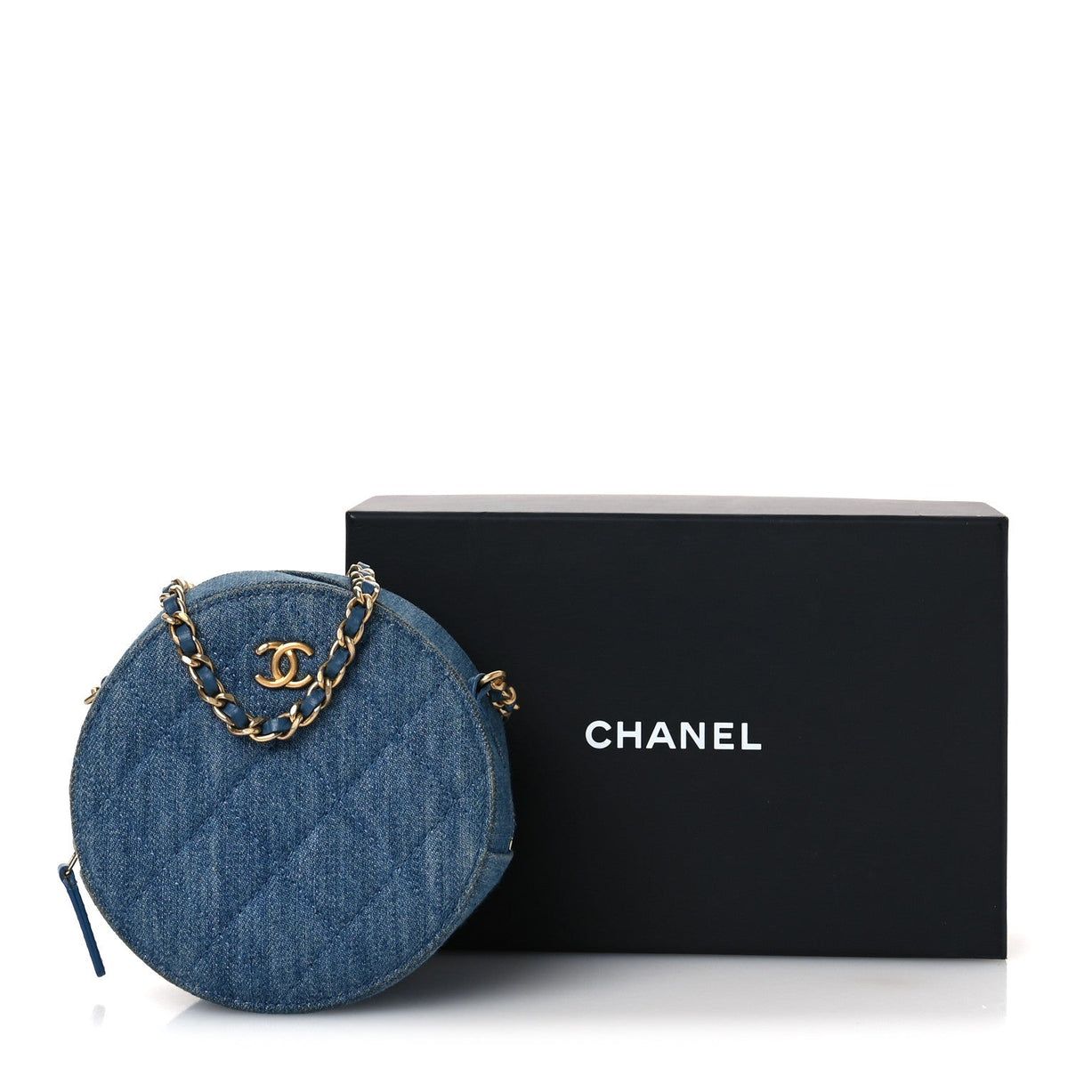 Quilted Clutch Bag - Blue