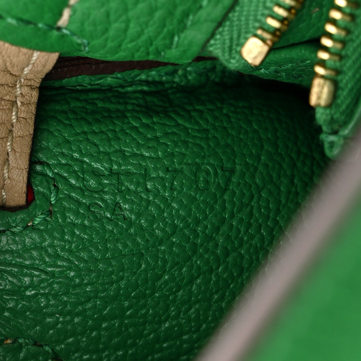 Togo Horseshoe Kelly Retourne 25 Bambou  Handbag