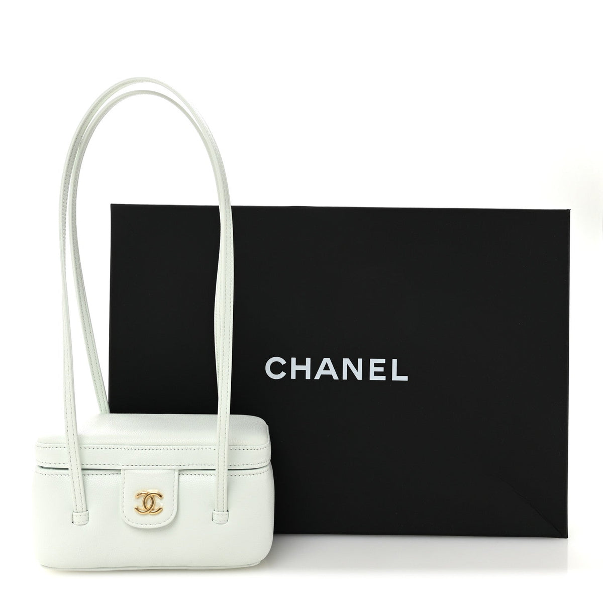 Caviar Handbag - Light Blue