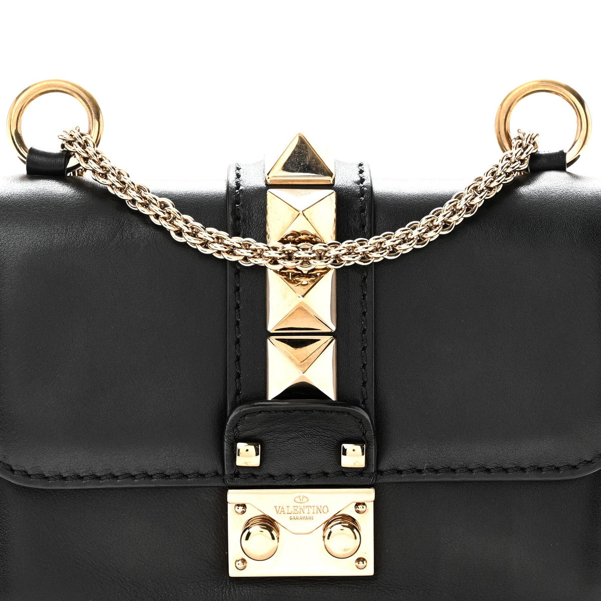 Mini Flap Shoulder Bag - Black