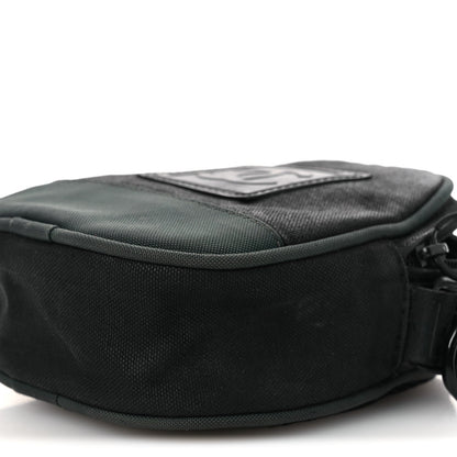 Canvas Nylon Crossbody Bag - Black