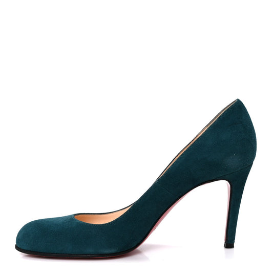 Suede Simple Pumps Green