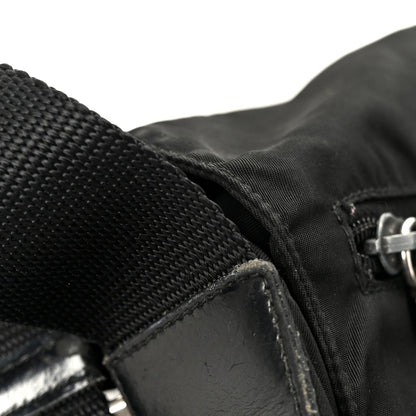 Nylon Shoulder Bag - Black