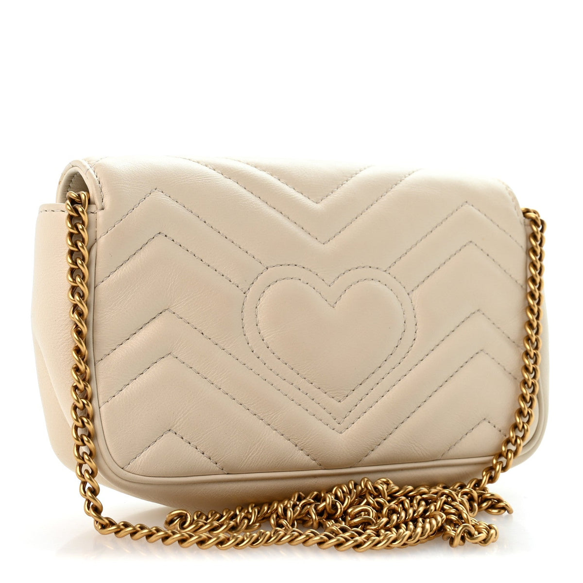 Mini Calfskin Shoulder Bag - White