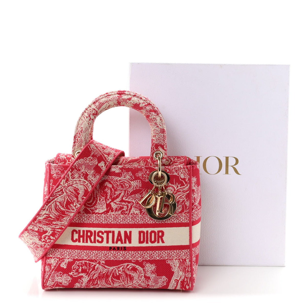 Medium Canvas Handbag - Red
