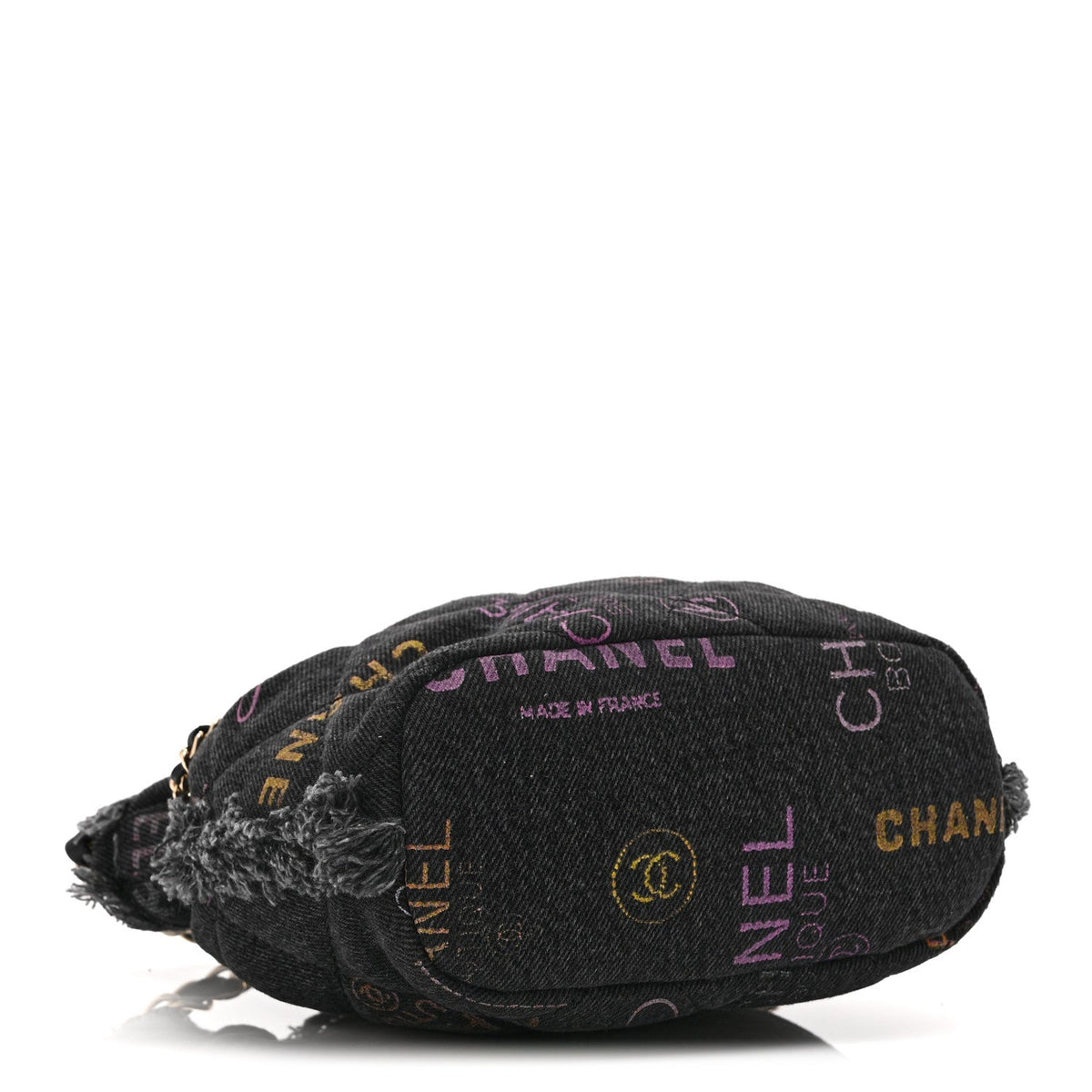 Small Quilted Bucket Bag - Black