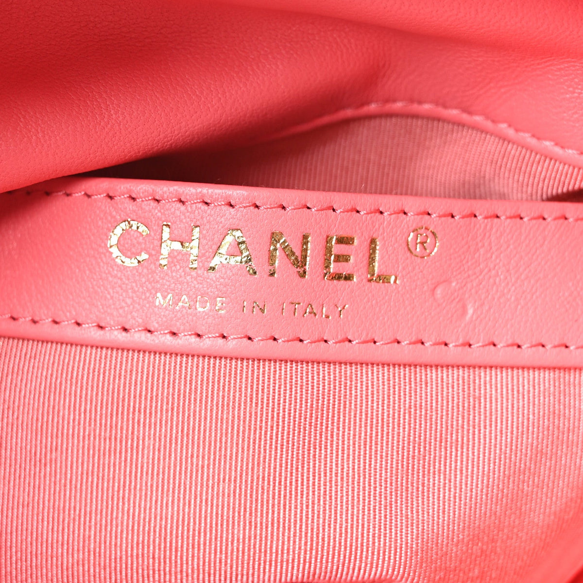 Lambskin Bucket Bag - Pink