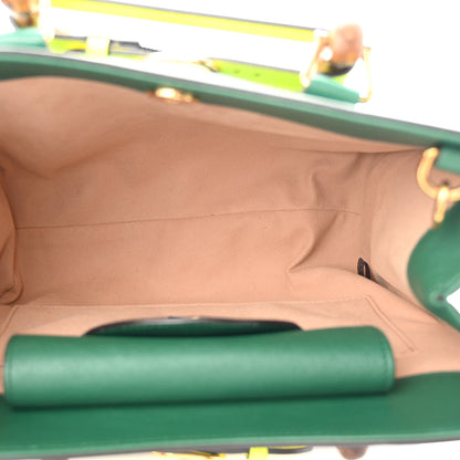 Small Calfskin Tote Bag - Green