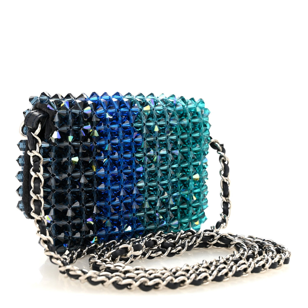 Mini Flap Shoulder Bag - Blue