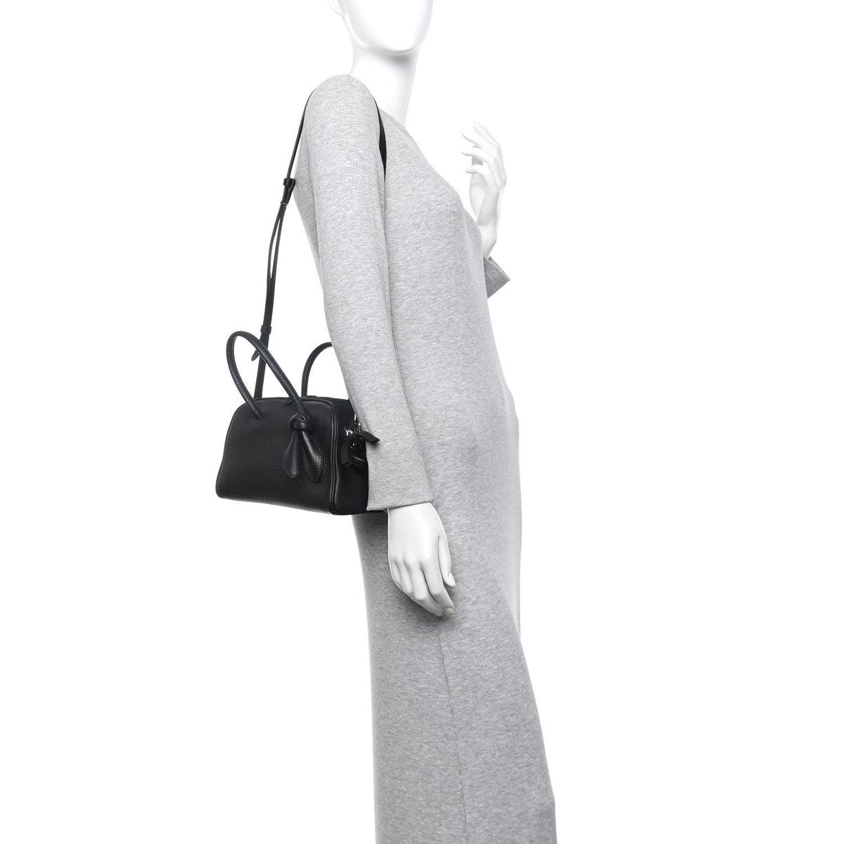 Calfskin Handbag - Black