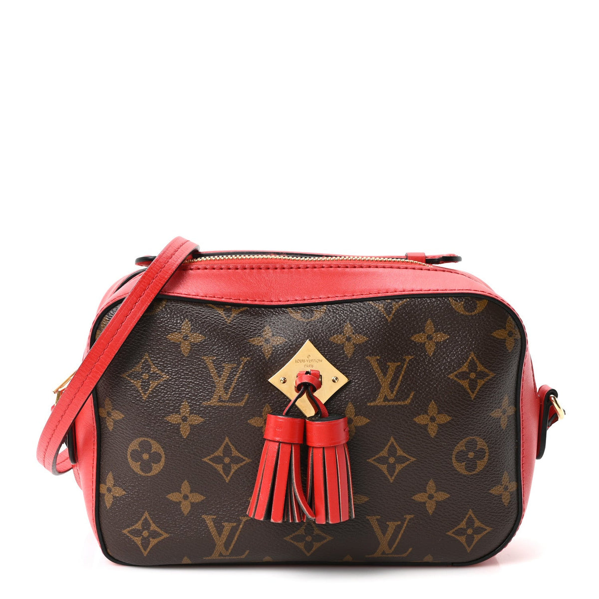 Monogram Saintonge Coquelicot Handbag