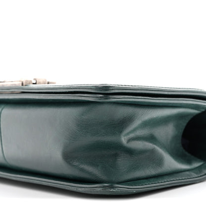 Medium Calfskin Flap Shoulder Bag - Green