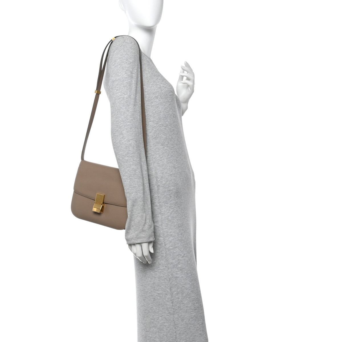Medium Calfskin Flap Shoulder Bag