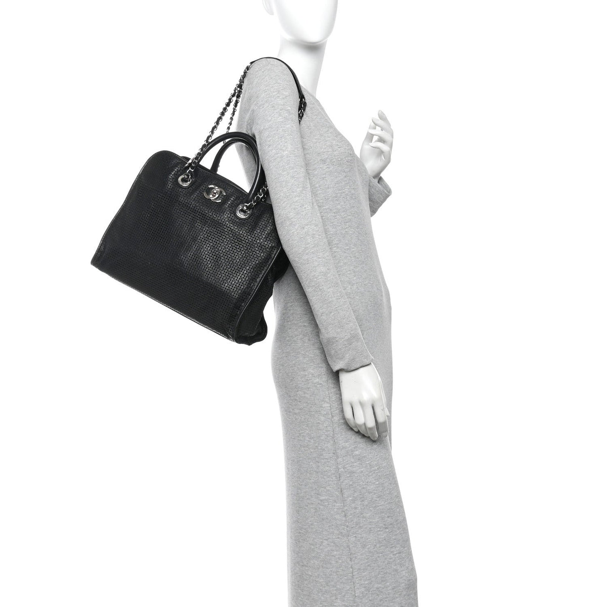Calfskin Tote Bag - Black