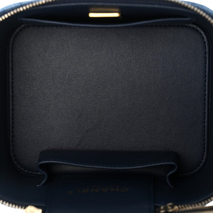 Mini Quilted Handbag - Blue