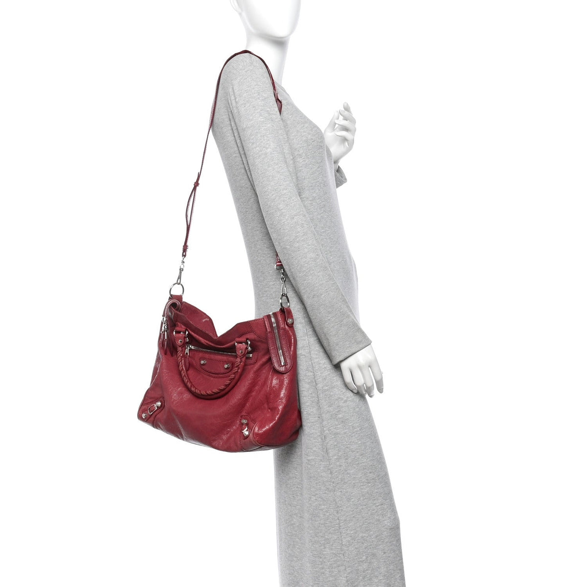 Agneau Giant 12 Silver Hardware Velo Cas Handbag