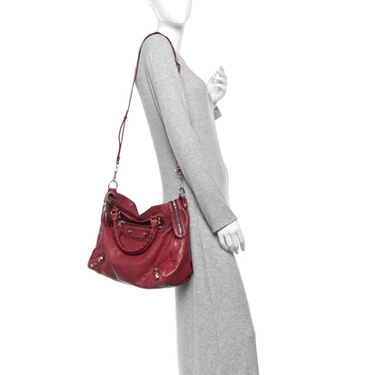 Agneau Giant 12 Silver Hardware Velo Cas Handbag
