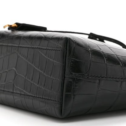 Mini Calfskin Tote Bag - Black