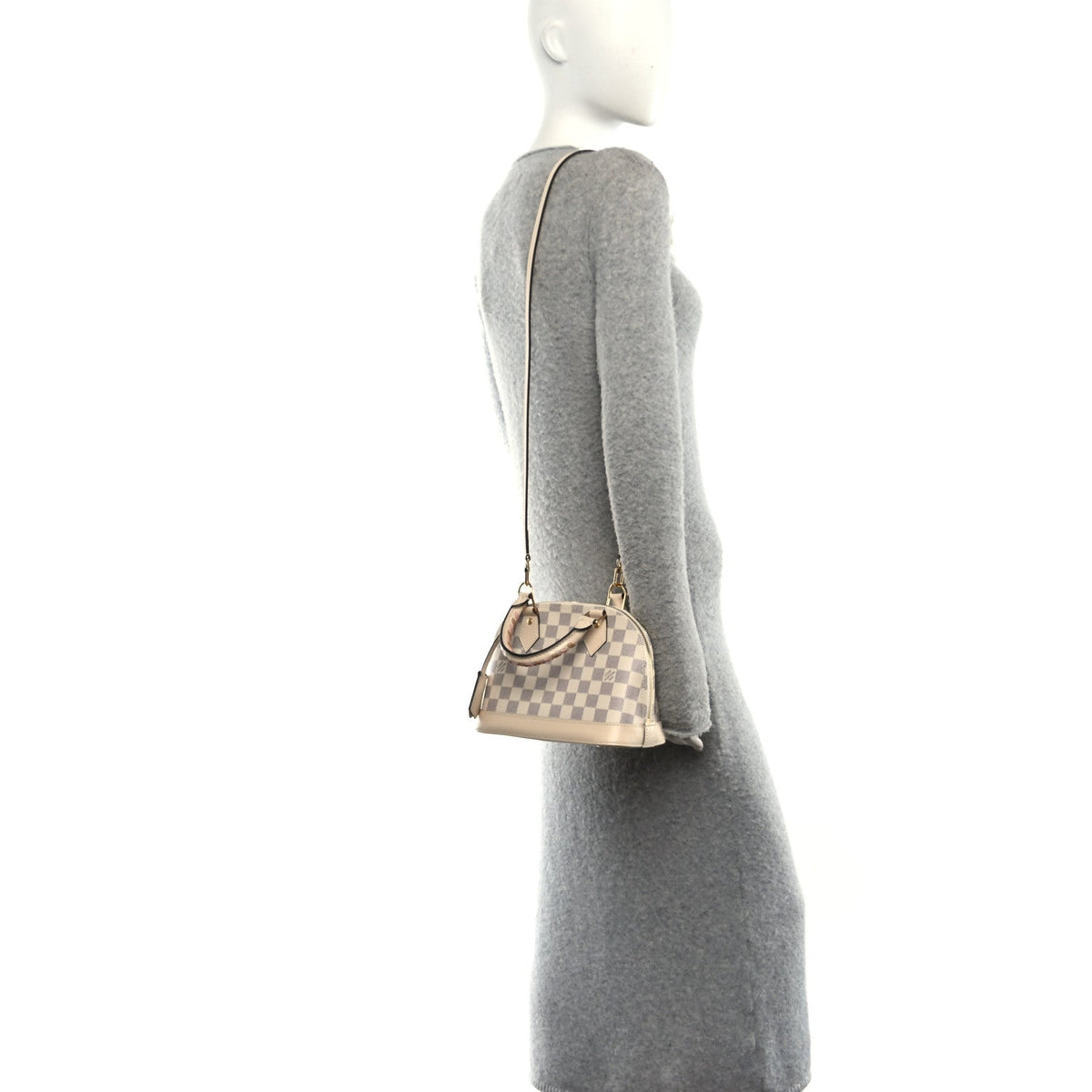 Damier Azur Braided Alma Bb Handbag