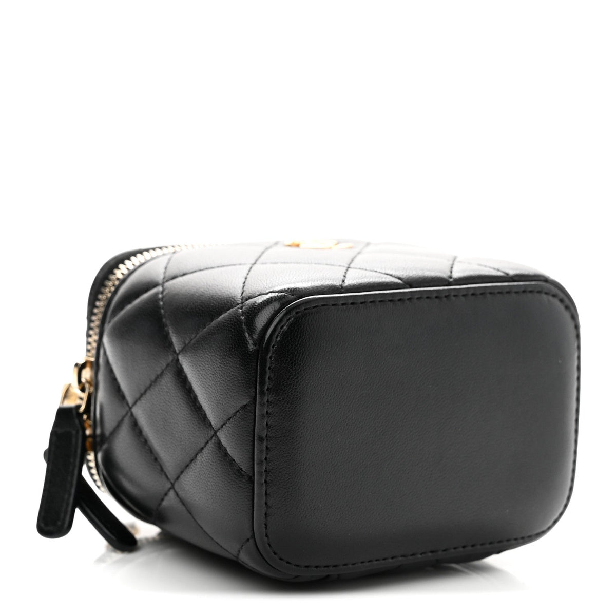 Mini Quilted Lambskin Handbag - Black