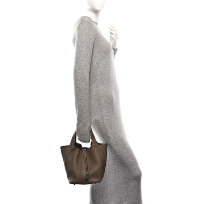Taurillon Clemence Picotin Lock Mm Etoup Handbag