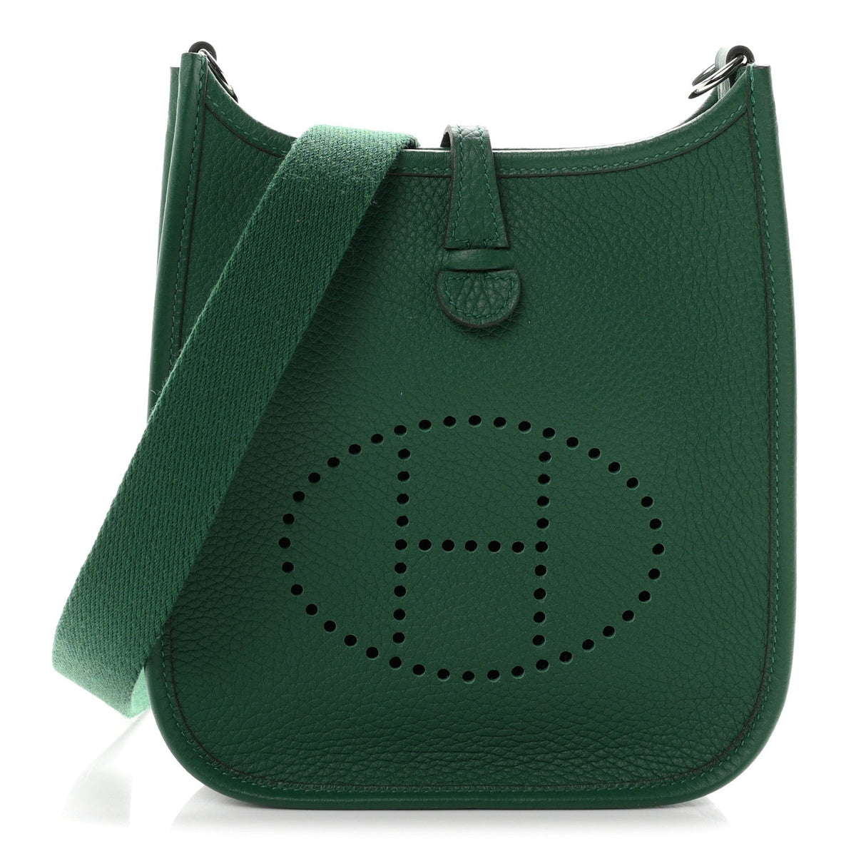 Taurillon Clemence Evelyne Tpm Vert Vert Handbag