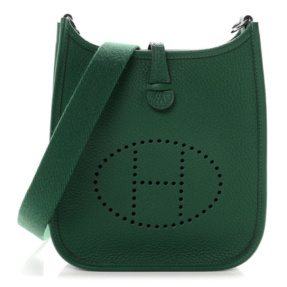 Taurillon Clemence Evelyne Tpm Vert Vert Handbag