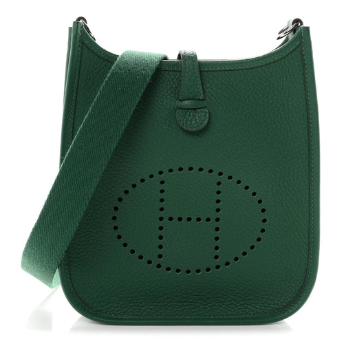 Taurillon Clemence Evelyne Tpm Vert Vert Handbag