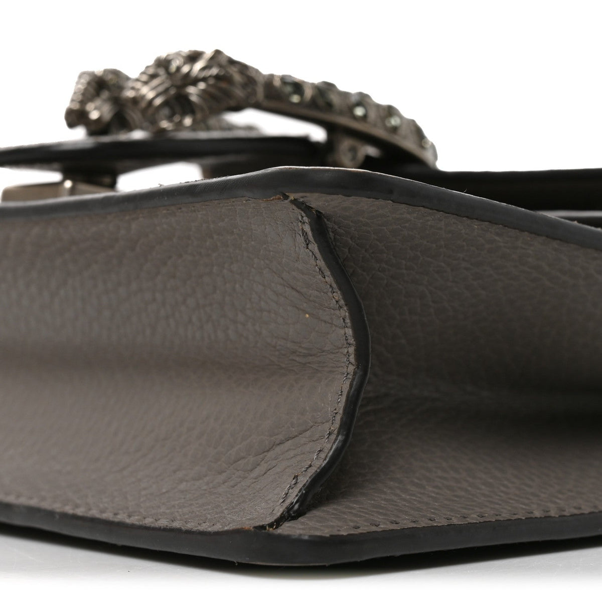 Mini Calfskin Shoulder Bag - Grey