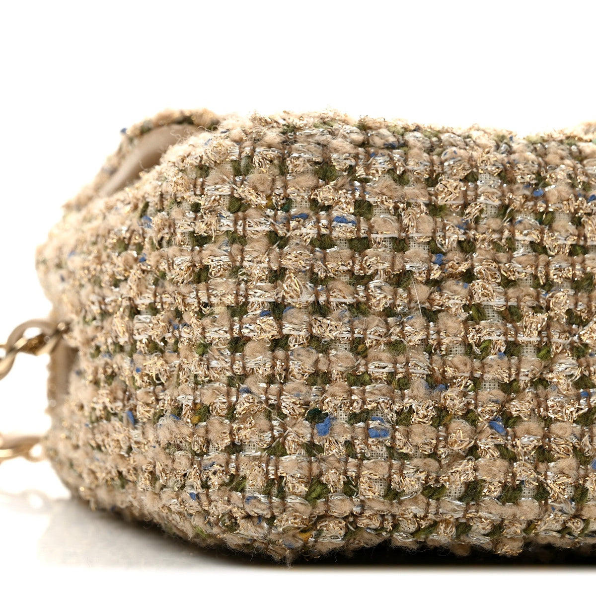 Mini Quilted Flap Shoulder Bag - Tan