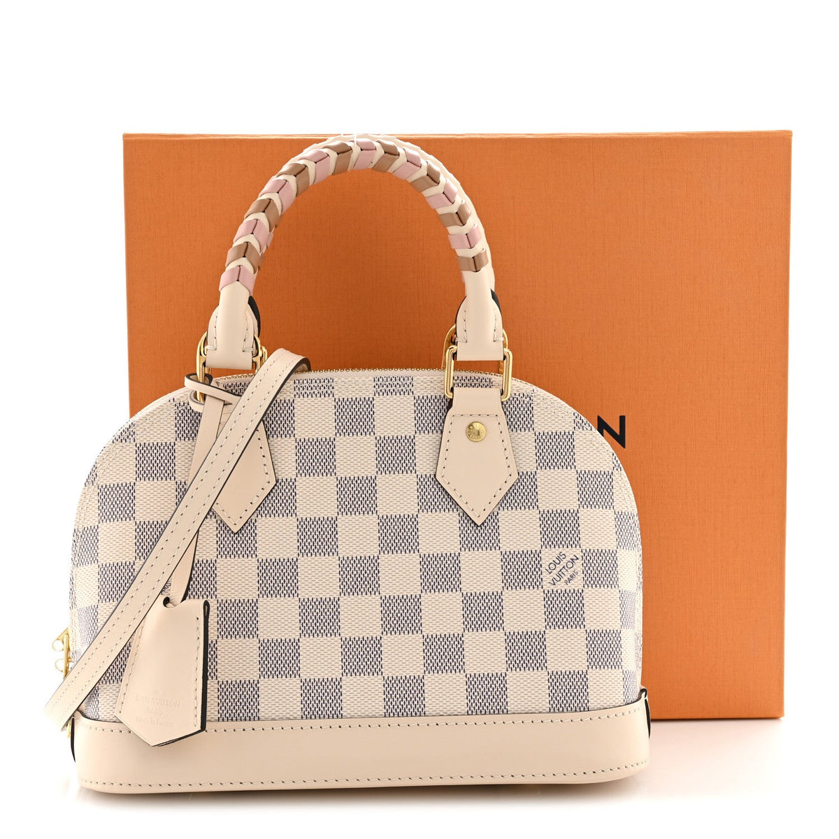 Damier Azur Braided Alma Bb Handbag