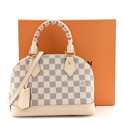 Damier Azur Braided Alma Bb Handbag