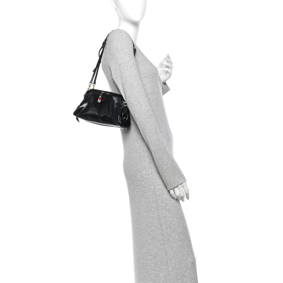 Calfskin Clutch Bag - Black