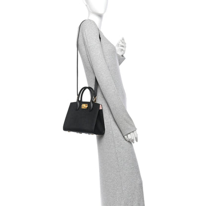 Small Calfskin Handbag - Black