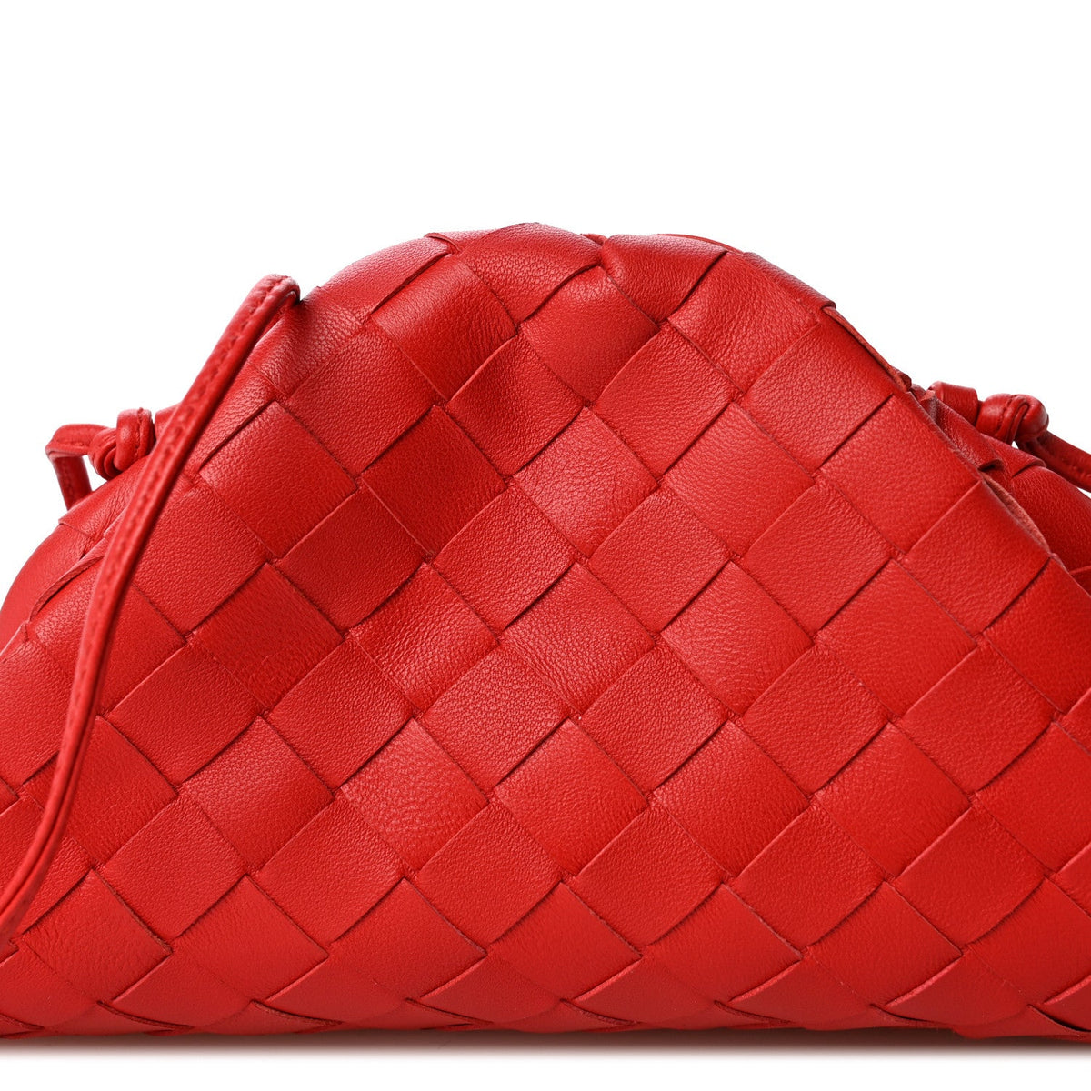 Mini Nappa Pouch - Red