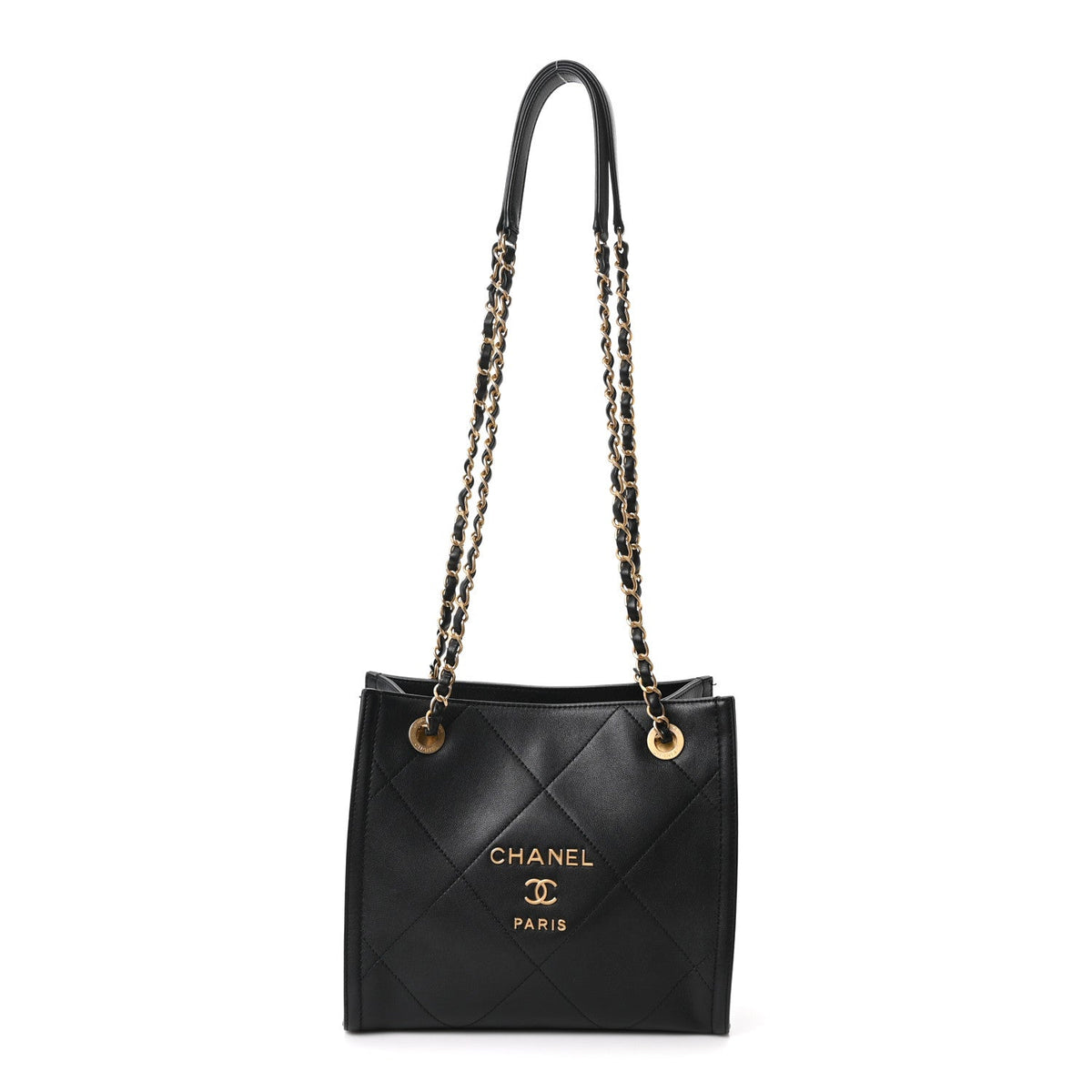 Small Calfskin Handbag - Black